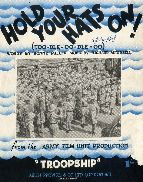 Music cover, Hold Your Hats On! WW2
