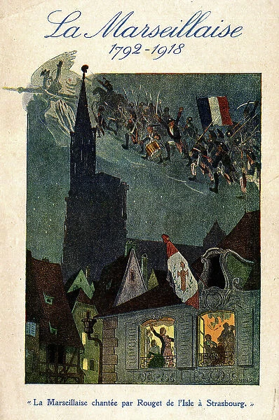 Music cover, La Marseillaise 1792-1918, WW1