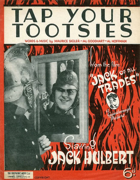Music cover, Tap Your Tootsies, Jack Hulbert