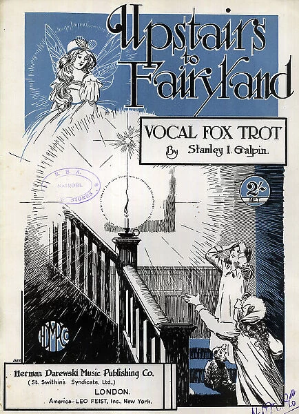 Music cover, Upstairs to Fairyland, vocal fox trot