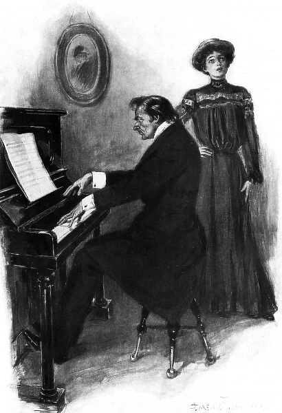 Music at home, 1906