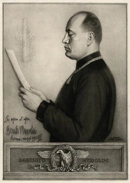 MUSSOLINI. BENITO MUSSOLINI Italian statesman in 1925 Date: 1883 - 1945