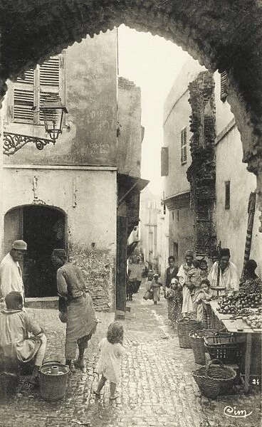 Narrow street in the Kasbah, Algiers, Algeria