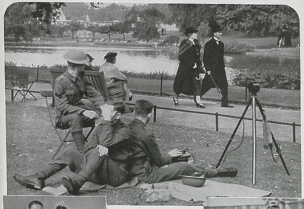 Neville and Anne Chamberlain in the park