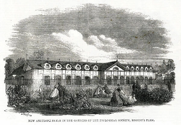 New antelope house - Gardens of Zoological Society 1861