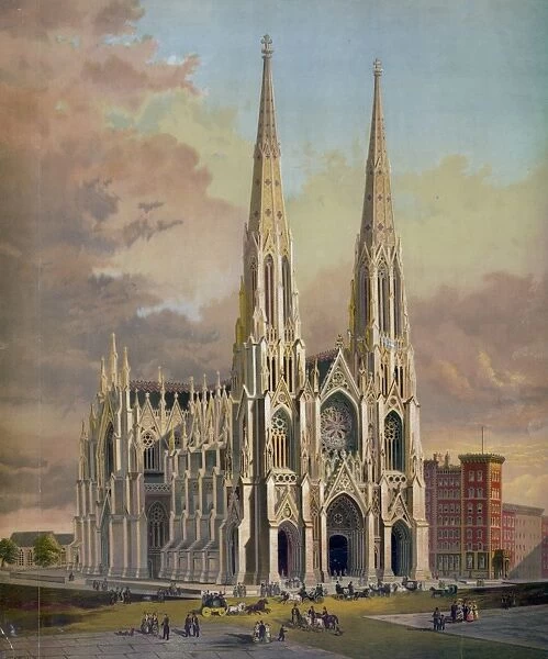 The new cathedral, Fifth avenue, New York