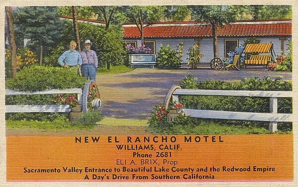 New El Rancho Motel, Williams, California, USA