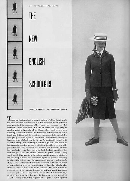 The New English School Girl - Felixstowe College uniform
