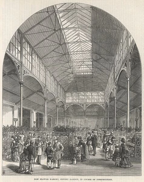The New Flower Market, Covent Garden, London, 1872