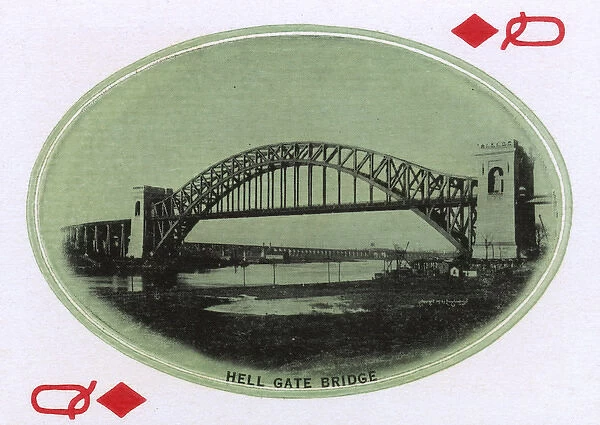 New York City - Playing card - Hell Gate Bridge