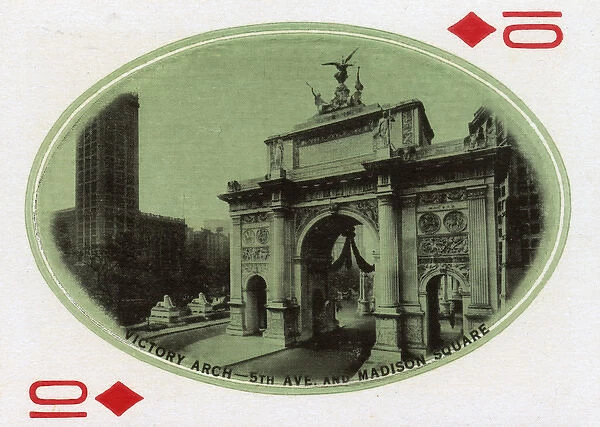 New York City - Playing card - Victory Arch - 5th Avenue