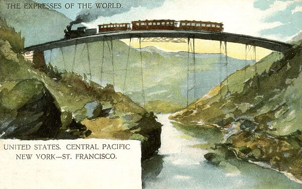 New York to San Francisco, Central Pacific railroad