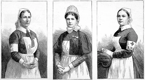 Nurses decorated with the Royal Red Cross