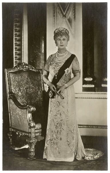 Official Silver Jubilee Portrait of Queen Mary