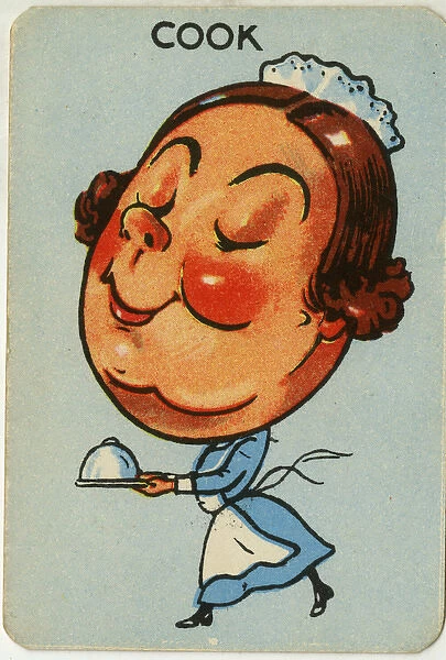 Old Maid card - Cook