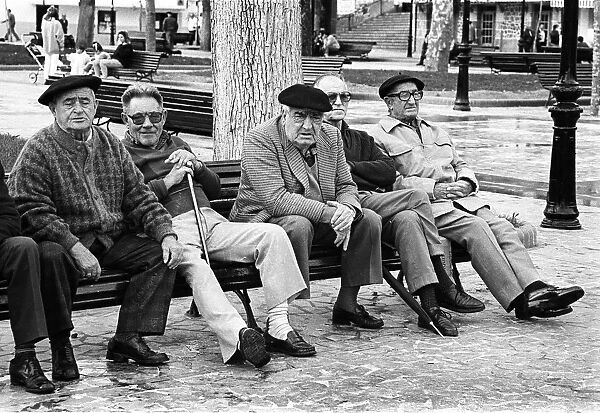 Old men, Bermeo, Spain