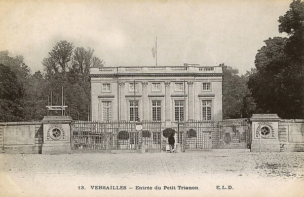 Ongoing restoration to Entrance of Petit Trianon, Versailles