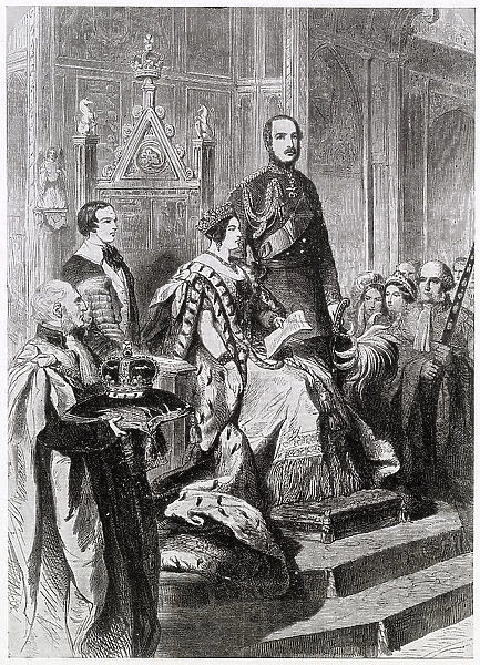 Opening of Parliament by Queen Victoria 1856