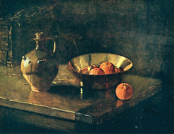 Oranges. A still life oil painting of some oranges