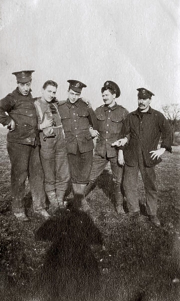 OTC cadets and men at camp, Barn Hill, Chingford, WW1