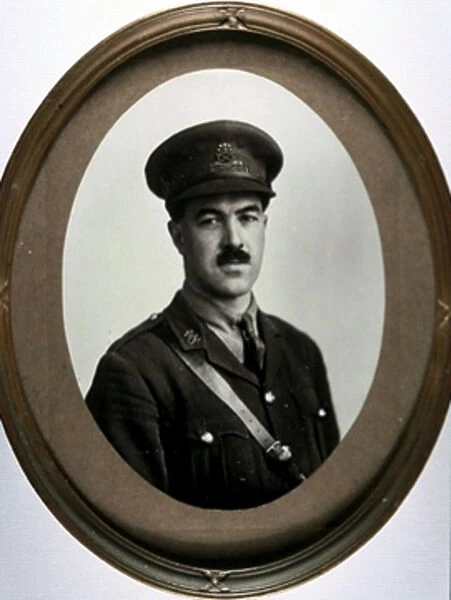 Oval miniature portrait - Officer - North Staffordshire Reg