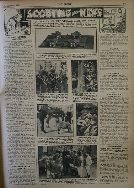 Page from The Scout newspaper