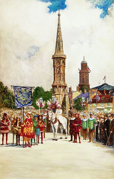 Pageant at Banbury Cross, Oxfordshire