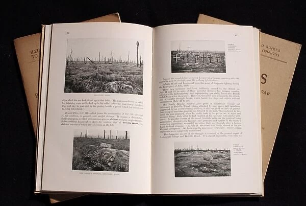 Two pages of a book, The Somme, Michelin