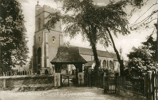 Parish Church & Lychgate, Reigate, Surrey