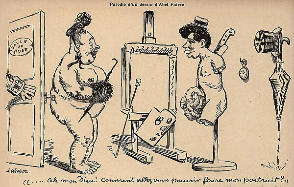 Parody of A Drawing by Abel Faivre