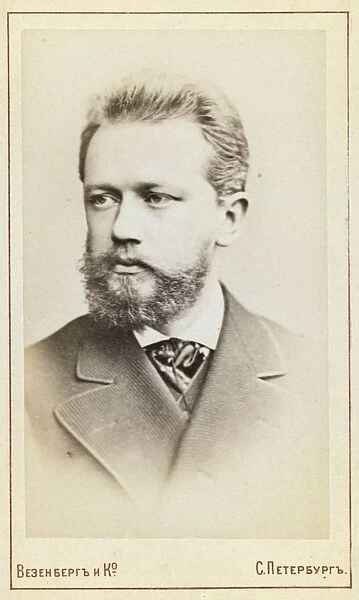 Peter Ilich Tchaikovsky, head-and-shoulders portrait, facing