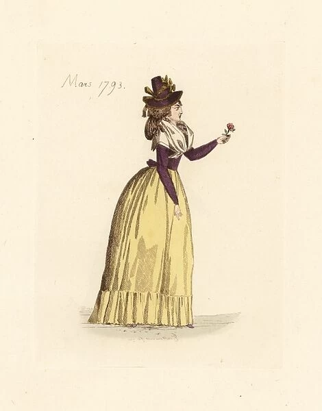 Petite bourgeoise woman of Paris, early 19th century