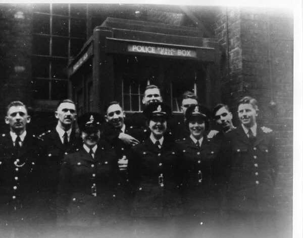 Police officers outside Peel House, London