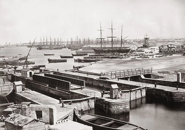 Port of Alexandria, Egypt, c. 1880 s
