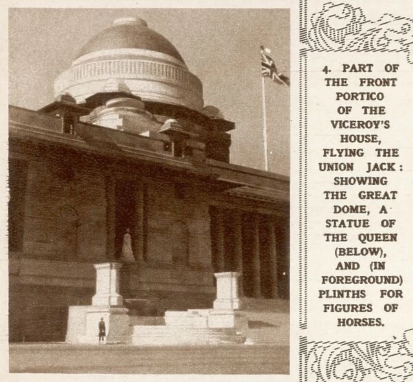 Front portico of the Viceroys House in New Delhi