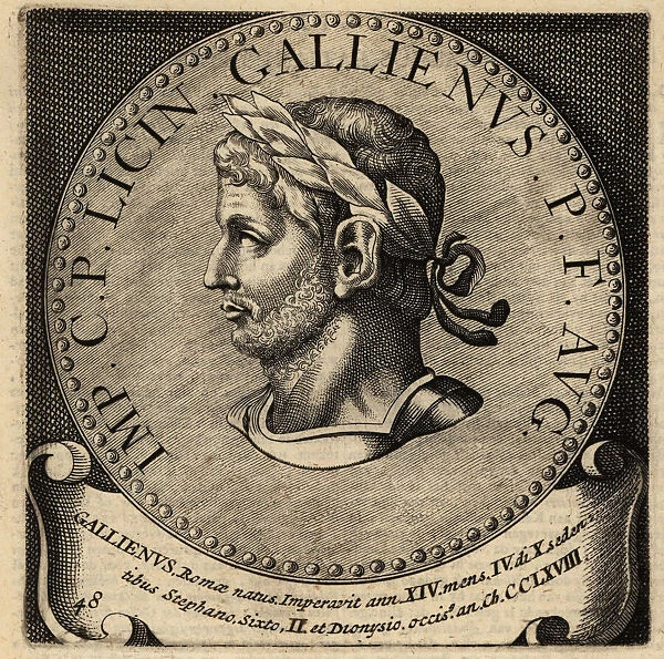 Portrait of Roman Emperor Gallienus