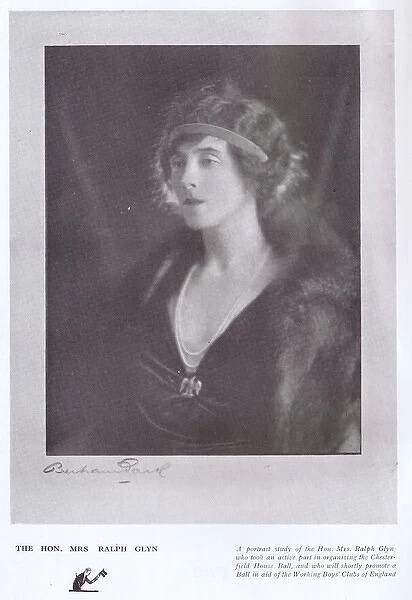 A portrait of the society lady Mrs Ralph Glyn, London, 1922