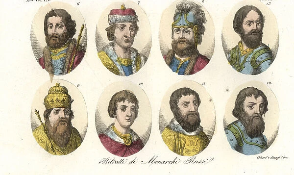 Portraits of medieval Russian rulers