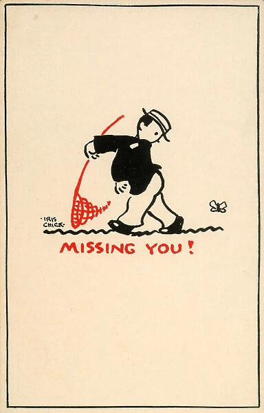 Postcard design - Missing you