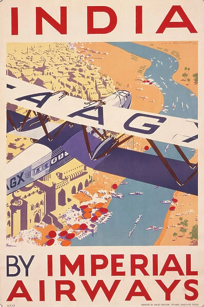 Poster advertising Imperial Airways to India