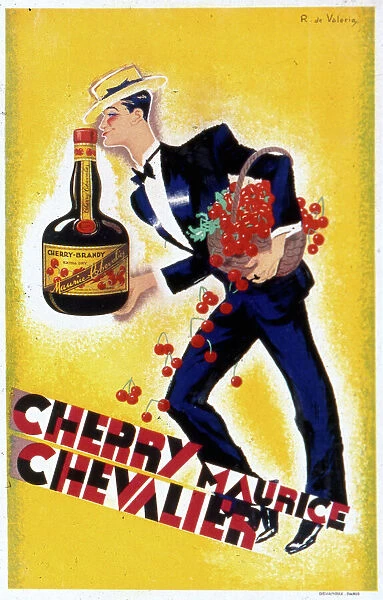 Poster advertising Maurice Chevalier Cherry Brandy