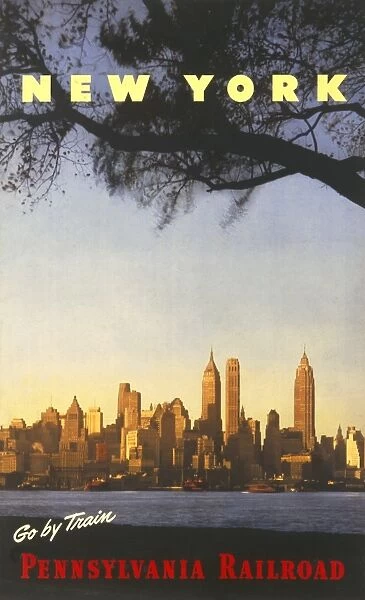 Poster advertising New York by rail