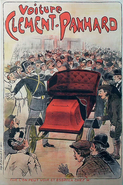 Poster, Clement-Panhard car