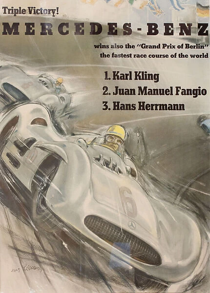 Poster, Mercedes-Benz Triple Victory