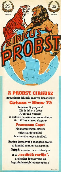Poster, Probst Circus, Hungary