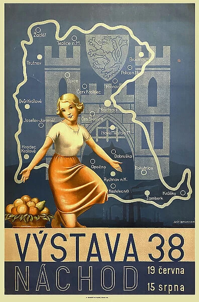 Poster, Vystava Nachod (Exhibition), Czechoslovakia