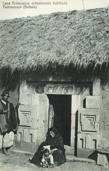 Pre-Inca inhabited House at Tiwanaku
