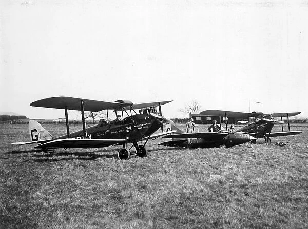 Two pre-production de Havilland DH60 Moth including G-EBLX