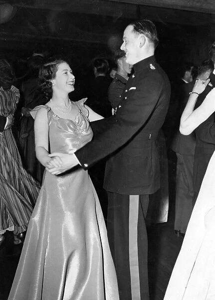 Princess Elizabeth attending a charity ball in 1946