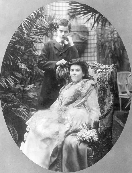 Princess Olga Valerianovna Paley and son
